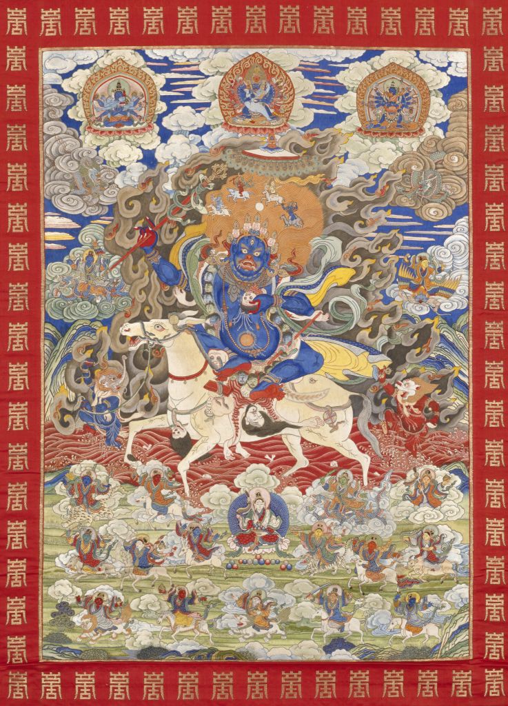 图片[1]-Embroidered Thangka of auspicious Heavenly Mother-China Archive